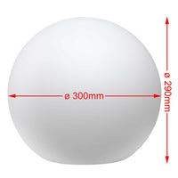 Lampada Sfera da Giardino 30cm Luce Illuminazione Esterno Attacco E27 Bianco