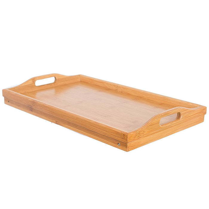 Vassoio da letto in bambu con gambe pieghevole per colazione 50 x 30 x 21 cm