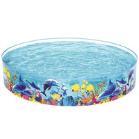 Piscina Rigida Per Bambini Fantasia Mare Rotonda 244x46cm Da Giardino Bestway