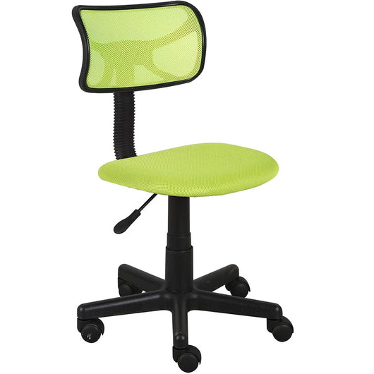 Sedia Girevole 5 Ruote Ufficio Cameretta Scrivania Schienale Ergonomico colore Verde