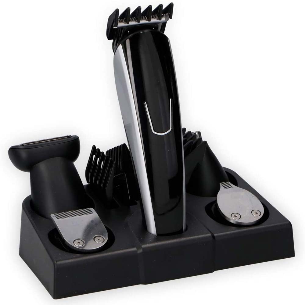 Rasoio Taglia Capelli Trimmer Elettrico Regola Barba Ricarica USB 4 pettin