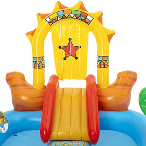 Piscina Gonfiabile Playcenter Selvaggio West Bambini 264x188 con Scivolo Doccia