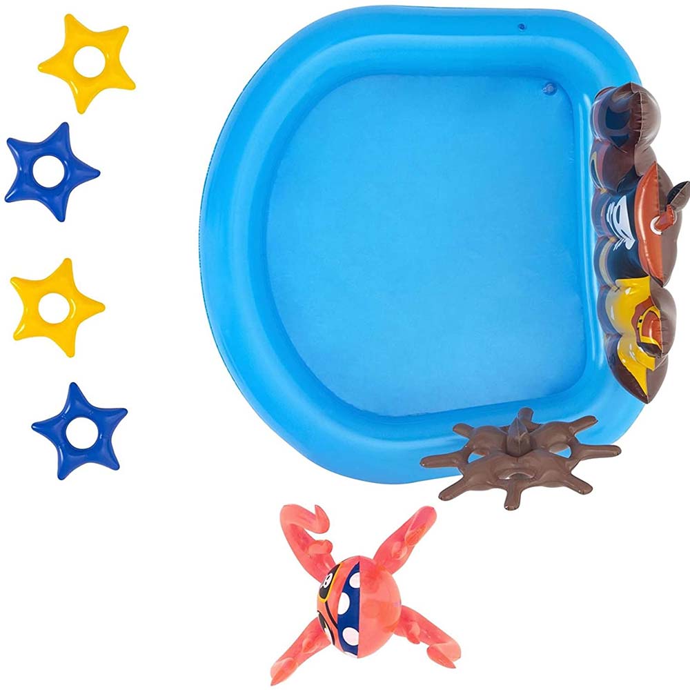 Piscina Gonfiabile Playcenter Nave dei Pirati Bambini 140x130cm con Polpo Gioco