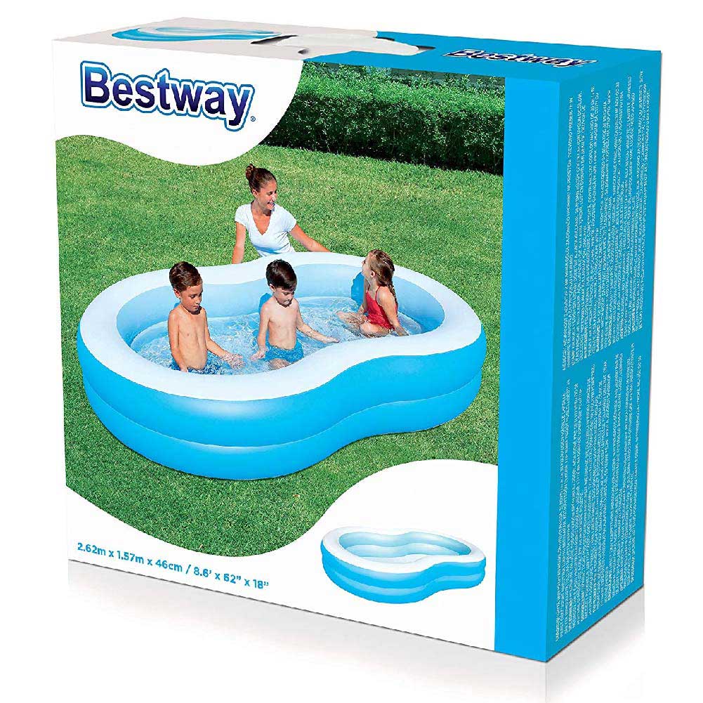 Piscina Gonfiabile Otto Family 262x157x47cm 544LT 2 Anelli Per Esterno Bestway