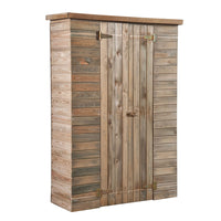 Casetta Porta Attrezzi in Legno Armadio Ripostiglio da Giardino Esterno Pircher Formato: 126 x 51 x 185 cm