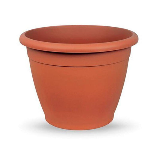 VASO COLORATO TONDO IN PLS NAXOS Vari Colori diam 20cm made in Italy Color: TERRACOTTA