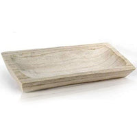 Vassoio Rettangolare 50x25x4 cm Centrotavola Cucina Legno Minimal Portaoggetti