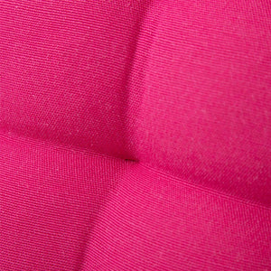 Cuscino Sedia in Tessuto Trapuntato Imbottito 40x40 con Laccetti Colore Fucsia