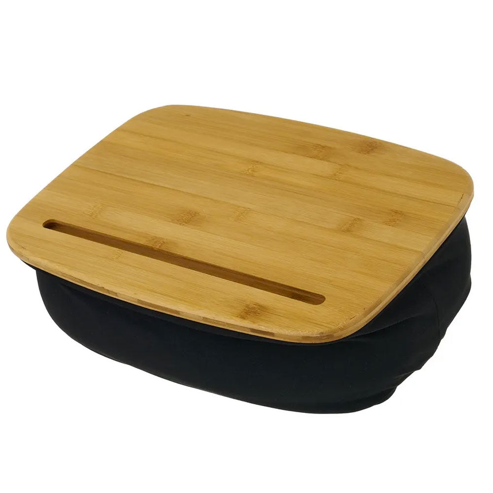 Vassoio Colazione Letto con Cuscino Tavolino Divano Porta PC Tablet Legno Bamboo