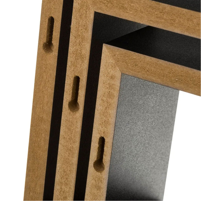 Set 3 Mensole Parete 25cm Moderne Design Cubo Mensola Scaffale Legno MDF Nero