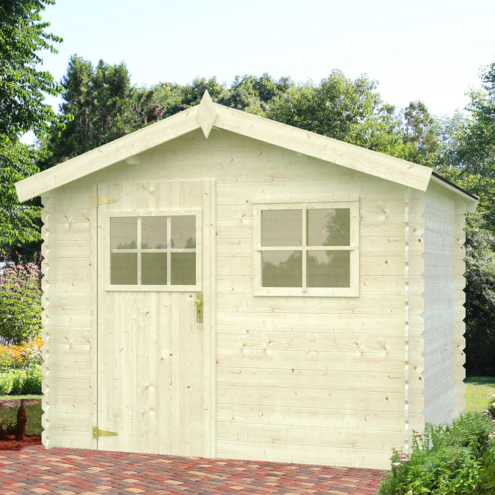 Casetta in Legno da Giardino Bruges Sistema BlockHaus Rimessa Box Pircher