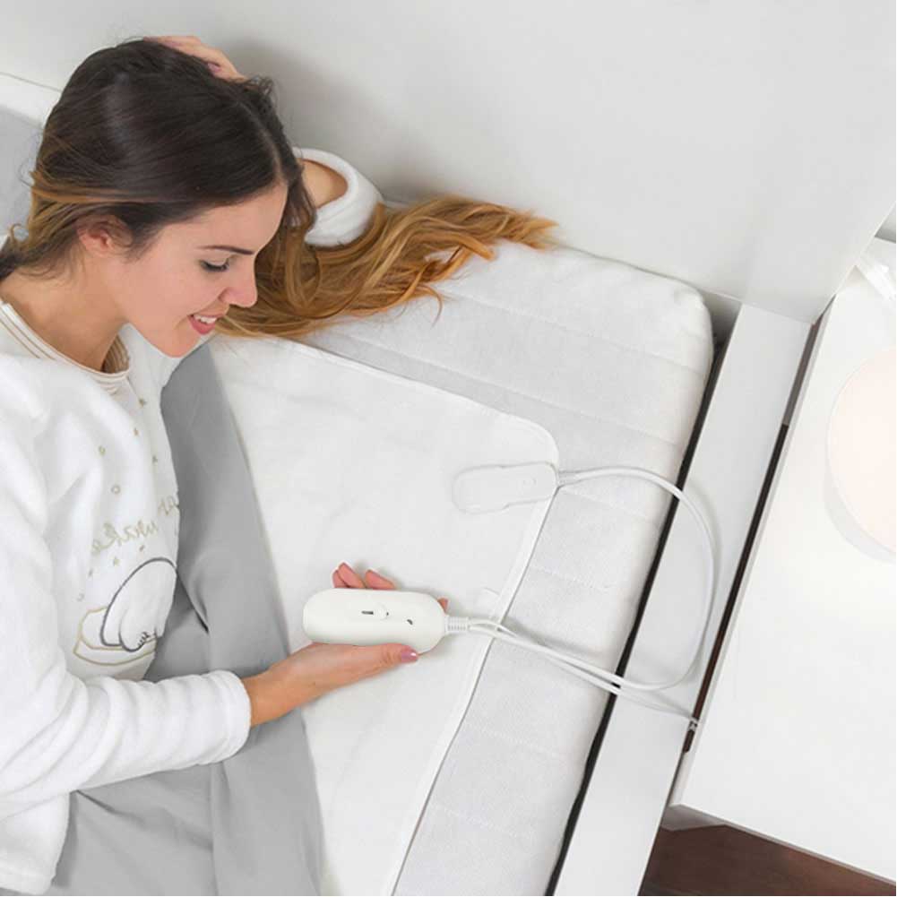 Coperta Elettrica Termica Letto Singolo Coprimaterasso Scaldaletto Elettrico 60W