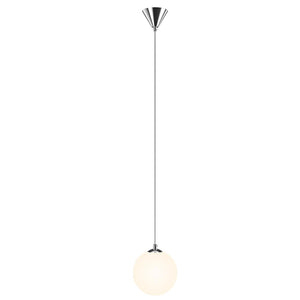 Lampadario Lampada Sospensione Sfera 20 cm Design Moderno Paralume Vetro E27