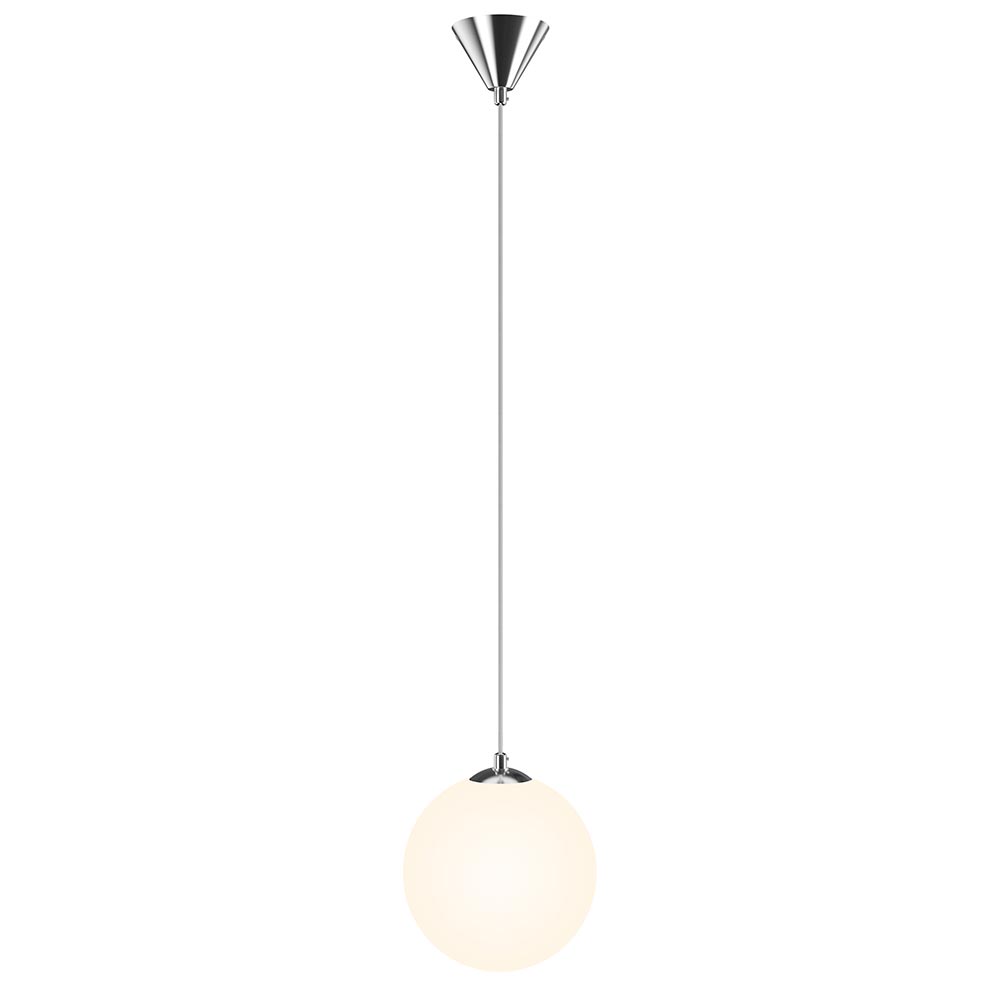 Lampadario Lampada Sospensione Sfera 30 cm Design Moderno Paralume Vetro E27