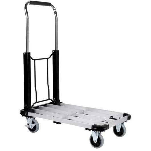 Carrello Portapacchi Pieghevole Portatutto 4 Ruote a Pianale Portata 150Kg