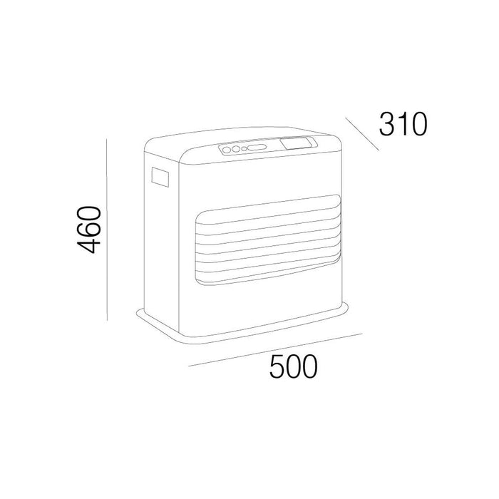 Stufa a Combustibile Liquido Elettronica Ventilata Portatile Tosai 4600