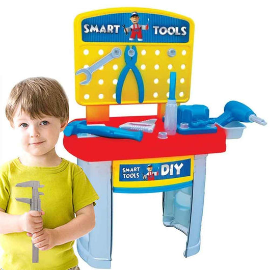 Banco Attrezzi di Tommy Banco Lavoro 65cm Per Bambini 35pz Smart Tool Multicolor