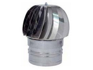 FUMAIOLO GIREVOLE GLOBO INOX Tondo attacco maschio  cm.10