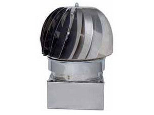 FUMAIOLO GIREVOLE GLOBO INOX Quadrato cm. 40x40