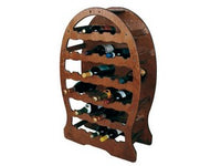 CANTINETTA BOTTE IN LEGNO SCURO 33 POSTI cm.61x26,5x96h