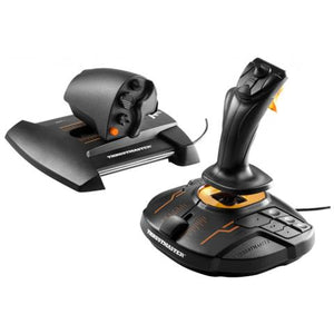 Thrustmaster t.16000m fcs hotas joystick mac,pc analogico/digitale usb nero, arancione - 2960778