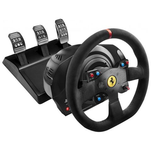 Thrustmaster t300 ferrari integral racing wheel alcantara edition sterzo + pedali pc,playstation 4,playstation 3 analogico/digitale nero - 4160652