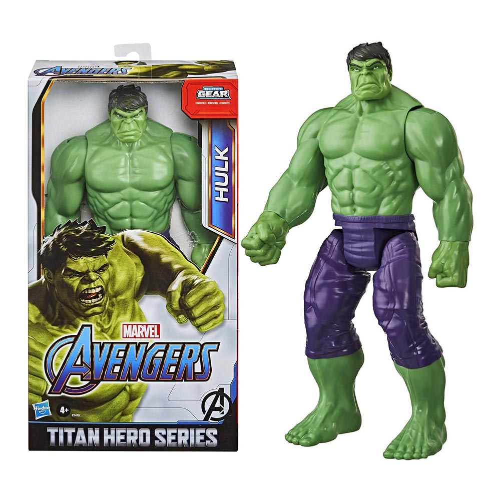 Action Figures Marvel Avengers Incredibile Hulk Titan Hero Series 30cm Snodato