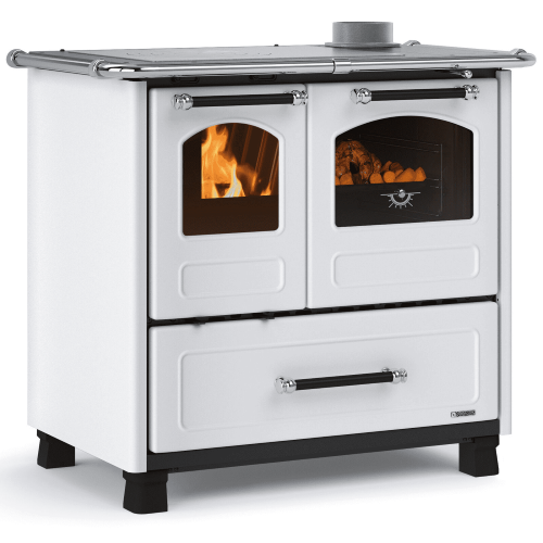 NORDICA Cucina a Legna Family 4,5 Dx Potenza Termica 9 kW 258 m3 Bianca