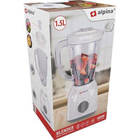 Frullatore 1.5L 400W Potenza con 2 Velocita' Resistente Colore Bianco Alpina