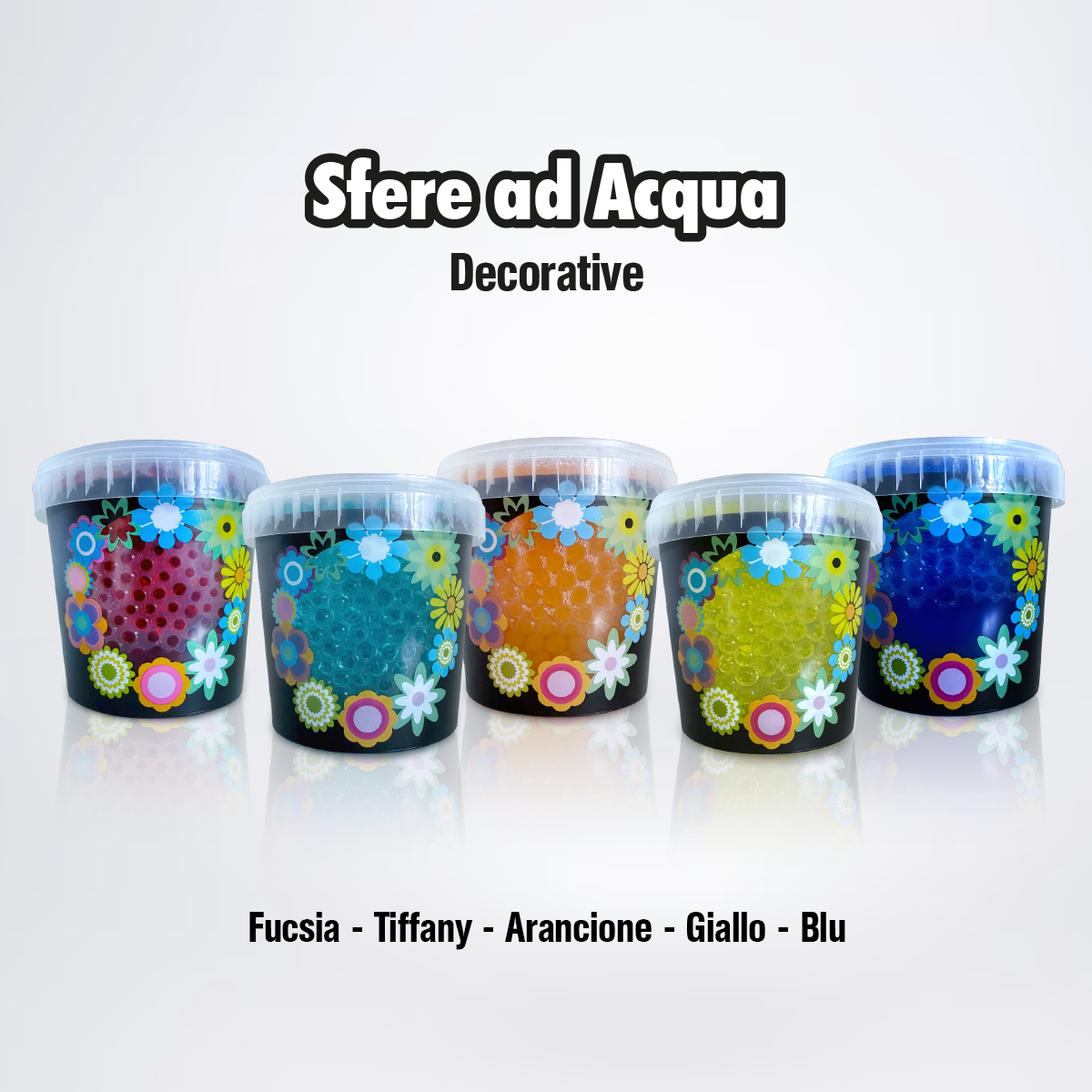 Sfere d'acqua 1 Litro colorate