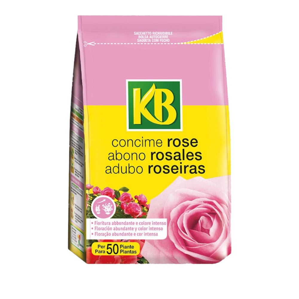 Concime granulare per ROSE rosai KB PROFESSIONALE organico con guano 800 gr