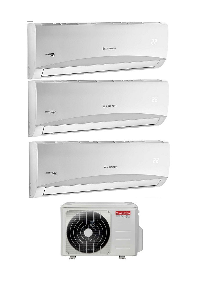 Climatizzatore Condizionatore Trial Split Inverter Ariston PRIOS 9000+9000+12000 btu R-32 Wi-Fi Optional 9+9+12 con TRIAL 80 XD0C-O