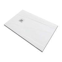 Piatto doccia in pietra SOLIDSTONE alto 2,8 cm - Ardesia Bianco RAL 9003 - Misura: 70x120 x 2,8h