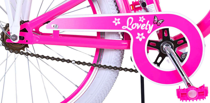 Bicicletta MTB Ragazza 20” 7V in Metallo Lovely Rosa