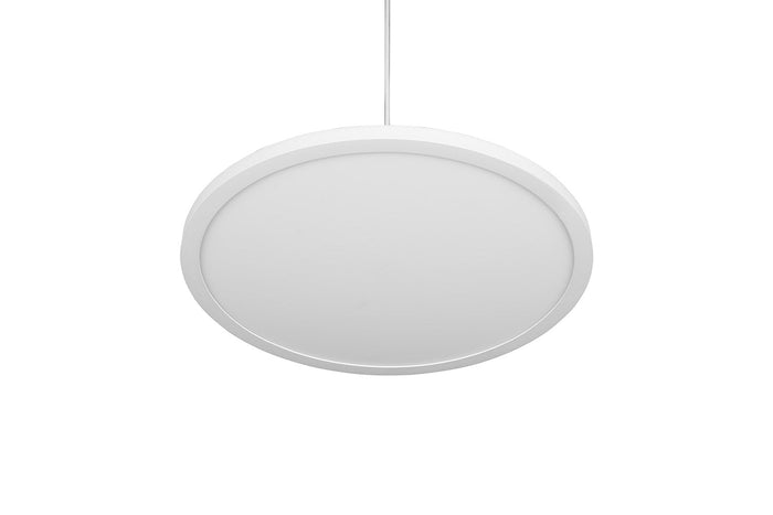 Lampada a Sospensione da Interno a LED in Metallo Bianco Opaco