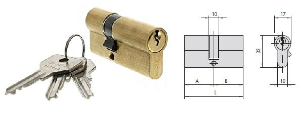 CISA CILINDRO 0G300-09 SAG. MM.63(27X37)