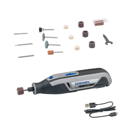 Dremel Lite 7760-15 Multiutensile a Batteria Portatile con Ricarica USB