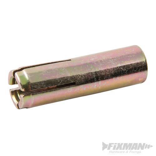 Tassello metallico femmina 6 8 e 10 mm 10 p.zi Fixman - 10 mm