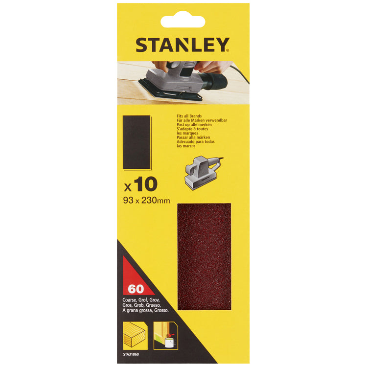 PIRANHA/STANLEY STA31060 (X31060) 10 FOGLI 93X230 GR.60 STANLEY CF 1,0