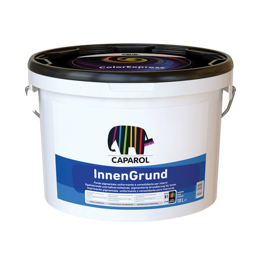 Innengrund - Fondo Pigmentato Uniformante E Consolidante Per Interni Ideale Per Cartongesso - Bianco - 10 Litri - Caparol