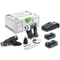 Dwc18-4500 Hpc4,0 I-Plus Avvitatore A Batteria Per Cartongesso Duradrive Con Caricatore Viti Fascicolate E 2 Batterie - Festool