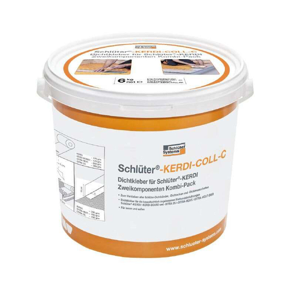 Kerdi Coll C  6 Kg - Collante Impermeabilizzante Bicomponente Composto Da Una Base Acrilica Base Cementizia - Schluter