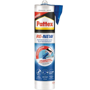 12pz pattex bagno sano re-new bianco cartuccia 280 ml. 3458