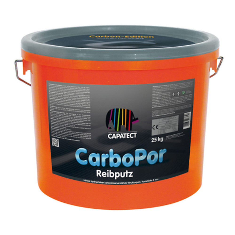 Carbopor Reibputz 15 - Rivestimento Metilsiliconico Rinforzato Con Fibra Di Carbonio - Granulometria 1,5 Mm - 25 Kg - Caparol