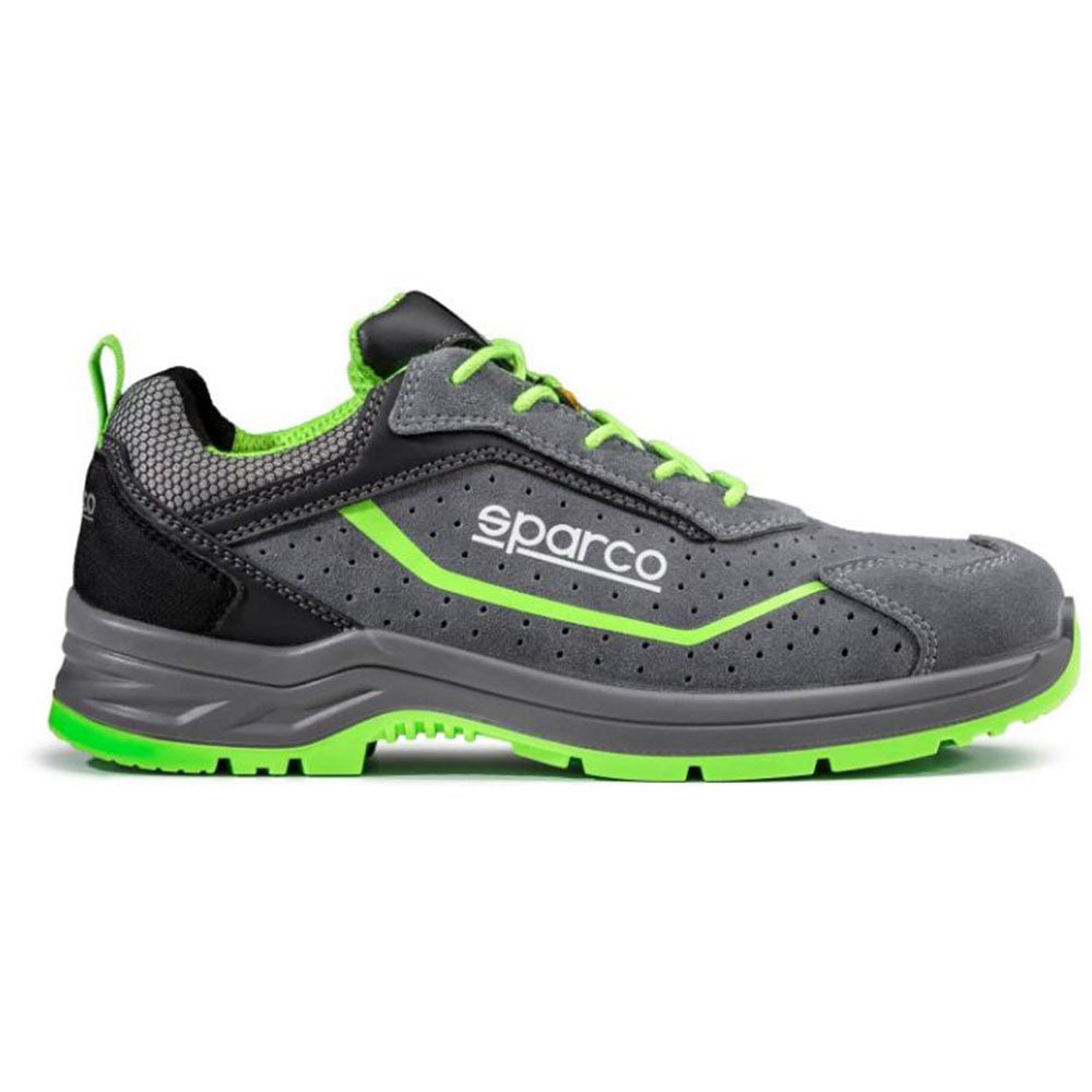 Scarpe Antifortunistiche Indy Felix In Pelle Scamosciata Traforata Con Speciale Tacco Adattato Per Scale A Pioli - Sparco - Misura 46