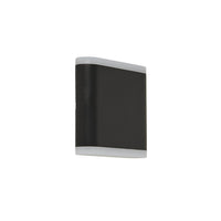 Applique Da Esterno Stratford Alluminio Bianco Policarbonato Nero Led 4W 4000K