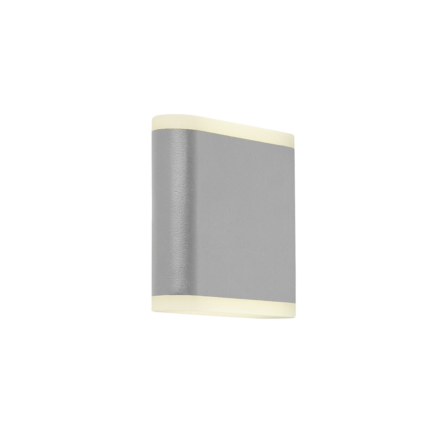 Applique Esterno Stratford Alluminio Grigio Policarbonato Bianco Led 7,74W 4000K