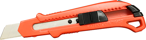 Cutter lama spezzare 18mm metallo rosso