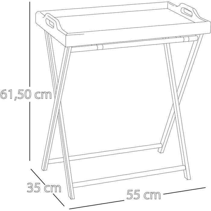 Vassoio Tavolino in Bambu' da Letto Divano per Notebook PC Tablet Pieghevole