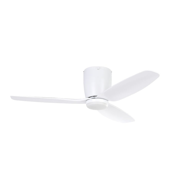 Ventilatore Bavaro 1 Acciaio Bianco Opaco E Acrilico Bianco Led 12W 4300K